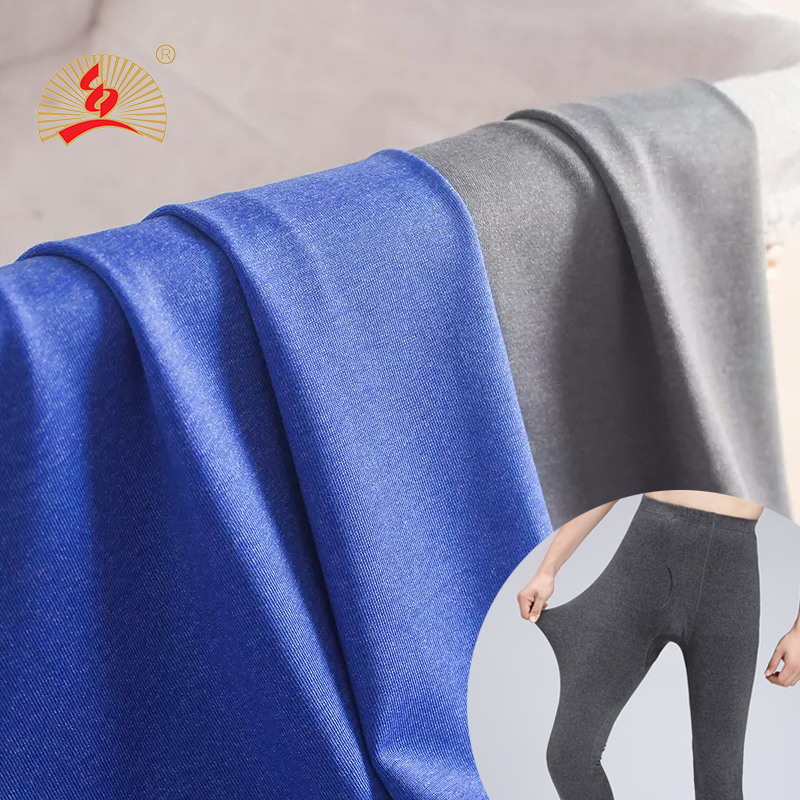 High elastic plain fabric leggi